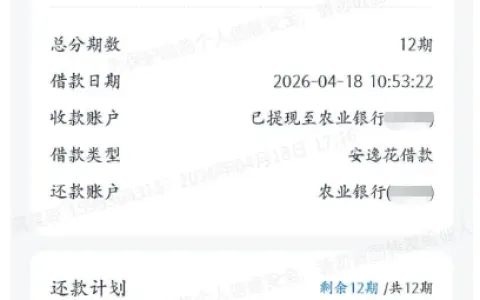 安逸花微信小程序出额 2400 元，实际可放款 800 元，小额申请分期灵活更易通过