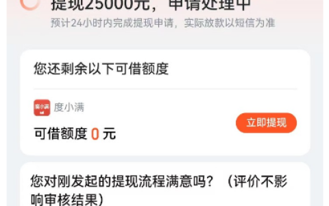 哈啰臻有钱提交提现申请后长时间处理中，25000 元额度审核状态与放款时间说明