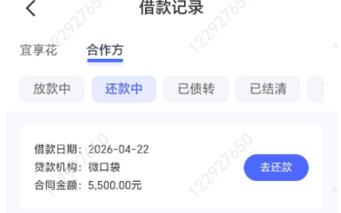 宜享花旗下微口袋通道真实放款，5500 元额度顺利通过，申请到放款流程稳定