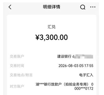拍拍贷首次申请多久能到账?匹配资方半小时,3300 元次日凌晨顺利到账